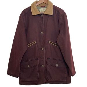 Woolrich Brown Utility Jacket with Tan Collar